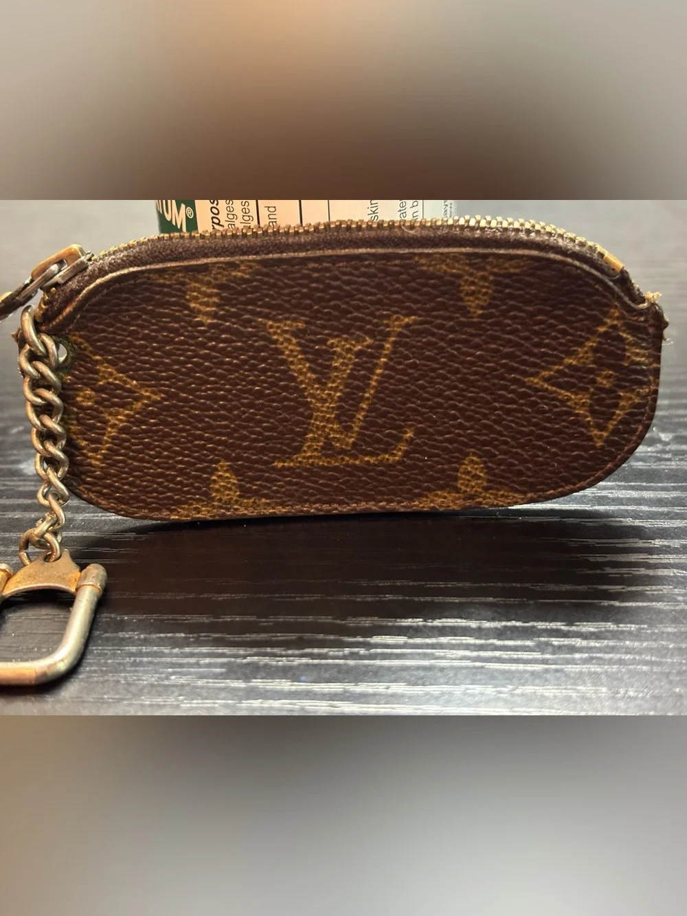 Rare Vintage Louis Vuitton Monogram Etui Crepia Coin & Key Pouch